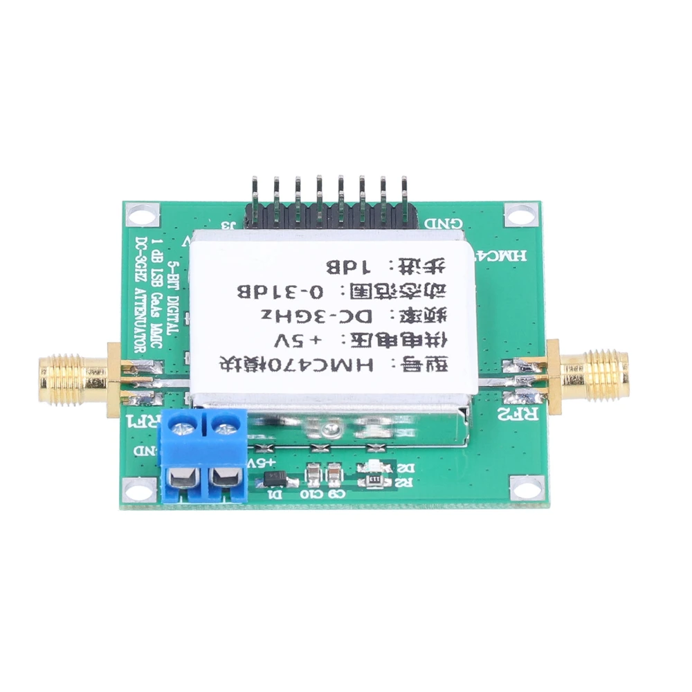 Digital RF Attenuator Module HMC470 27dBm 7V No Attenuation Heat Dissipation RF Attenuator Board