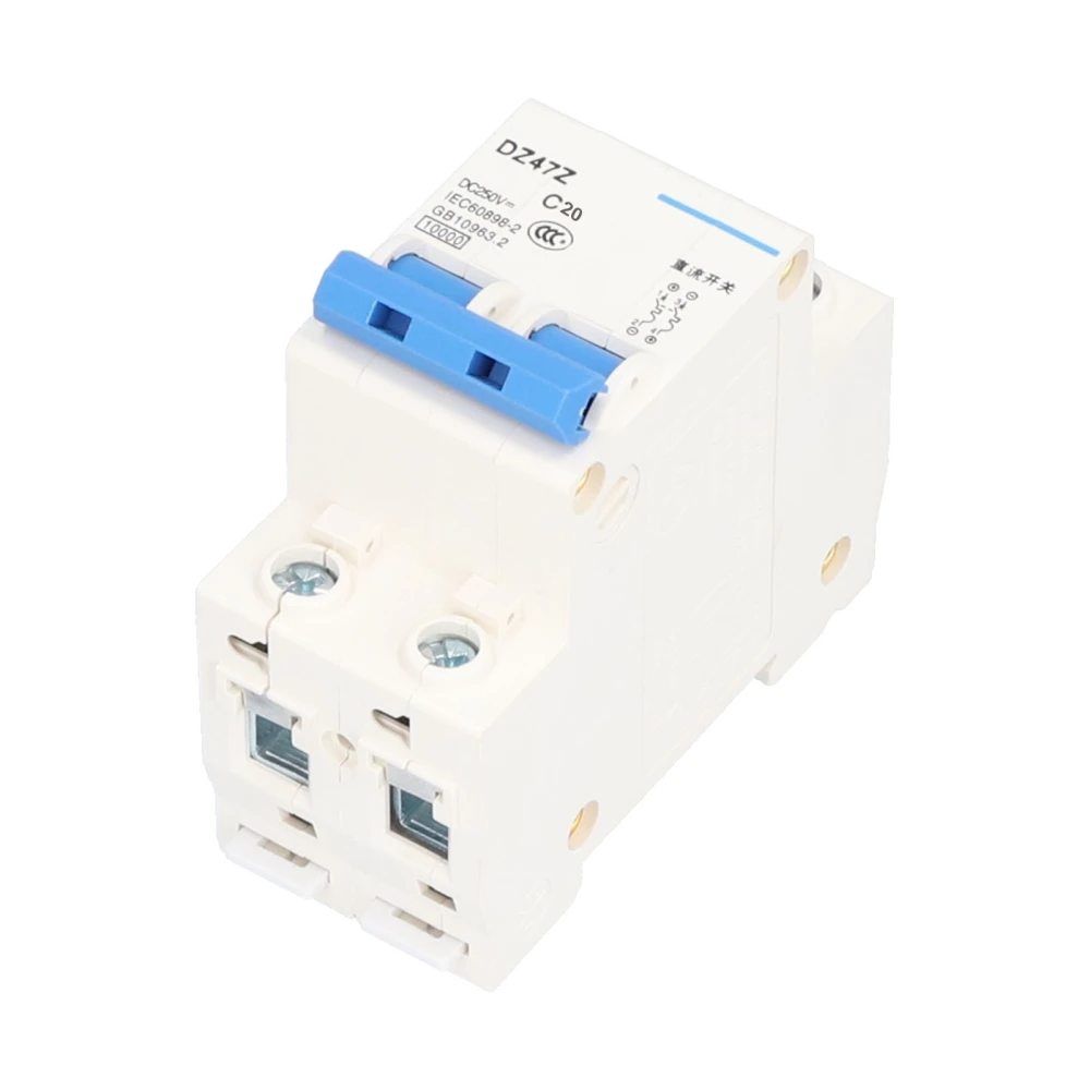 Miniature Circuit Breaker DIN Rail Mount Low Voltage Electrical Appliances 2P DC DZ47Z