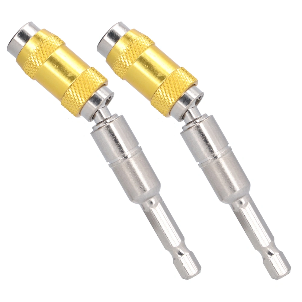 2Pcs Magnetic Screw Bit Holder Chrome Vanadium Steel Quick Change Drill Tip Tool 1/4in 89mm