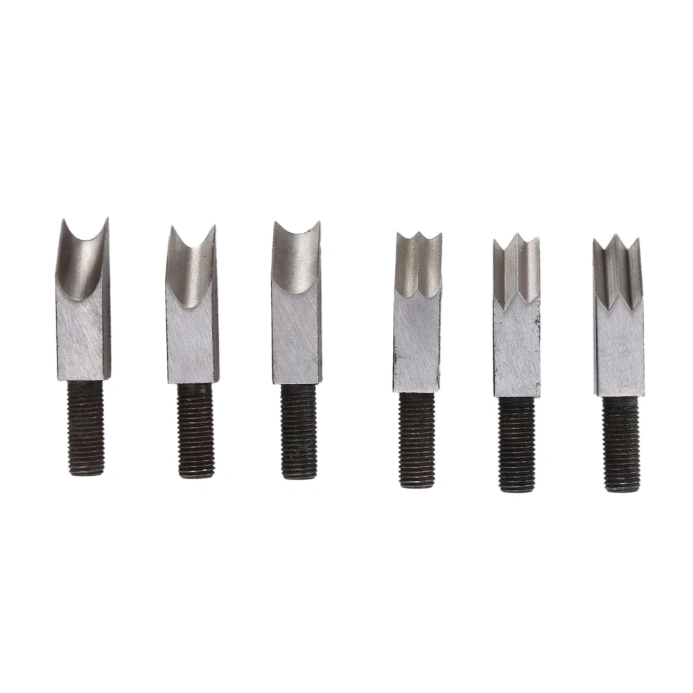 6Pcs Cutter Heads for Chamfer Plane Carbon Steel Chamfering Blades Replacement for Woodworking