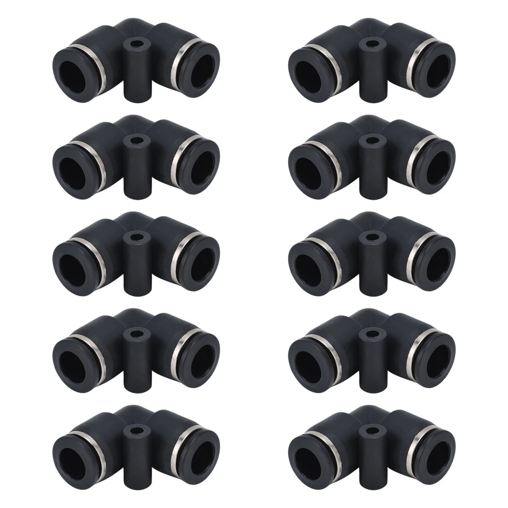 10pcs Pneumatic Connector Durable ABS Replaceable Practical Connecting Accessories for Automation Equipment10