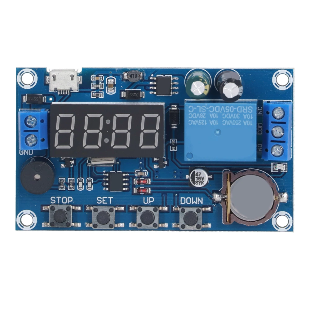 Relay Module 5 Time Periods Timing 24H Delay Timer Anti Reverse Connection Buzzer Warning Switch Controller Board