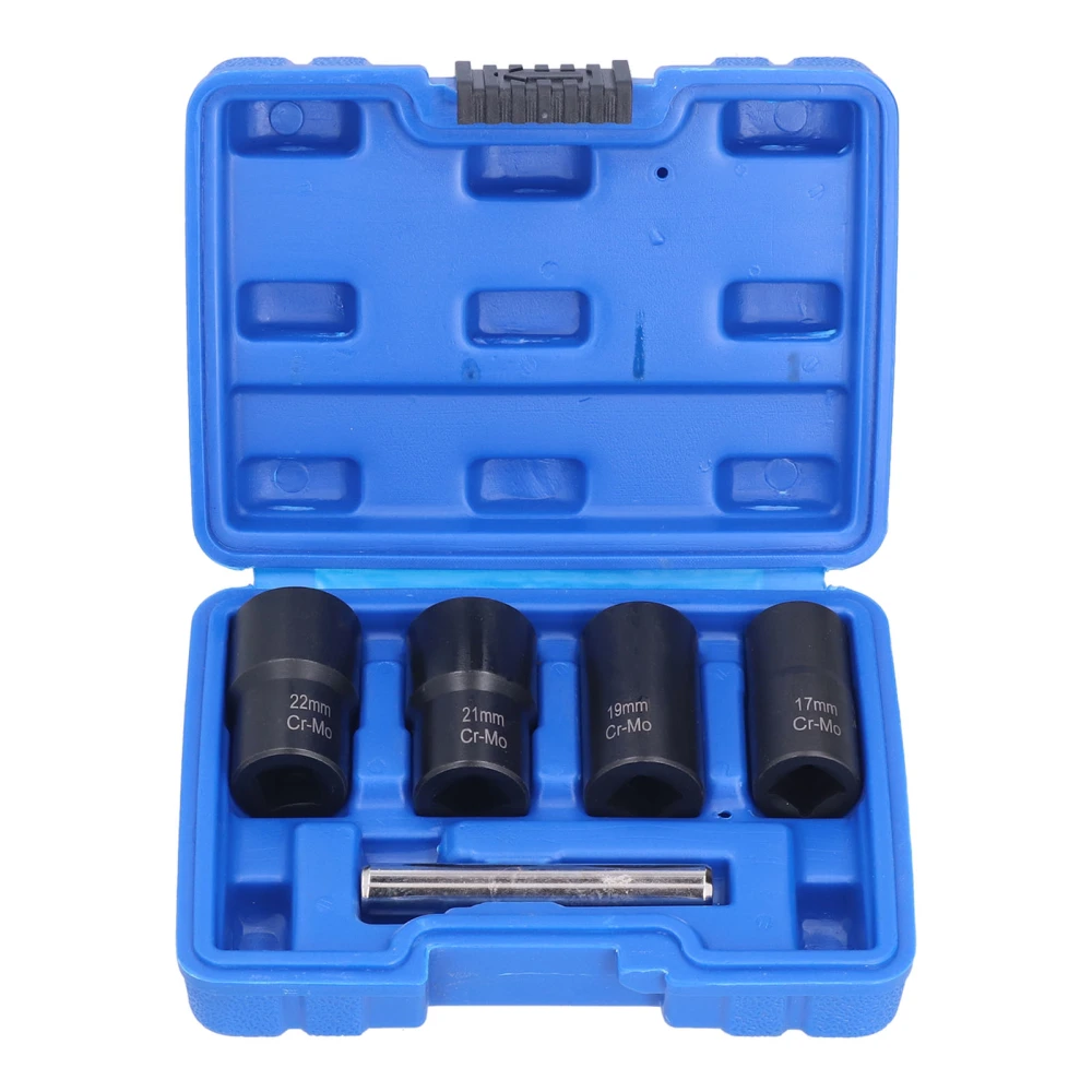 5Pcs Lug Nut Socket Set Convenient Efficient High Hardness Durable Twist Socket Set for Worn Rusty Nuts