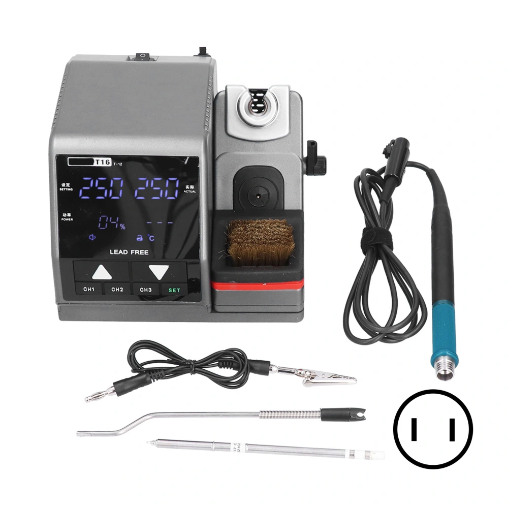 Soldering Station Iron Adjustable Temperature Digital Display Welding Tool Set Kit for DIYUS Plug AC110V