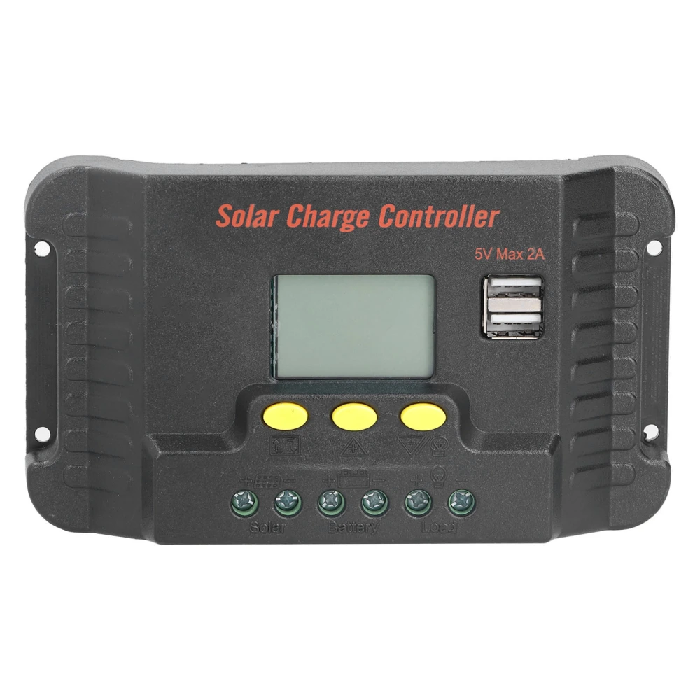 Solar Controller LCD Display with USB Mobile Phone Charging 12/24V Street Light Controller20A