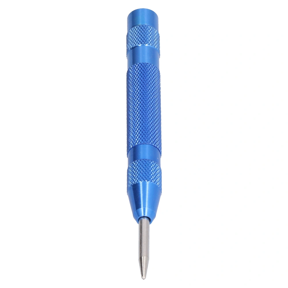 Automatic Center Punch Hardened Steel Removable Tip Positioner Adjustable Force Center Hole Punch ToolBlue