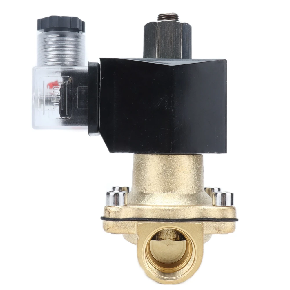 Solenoid Valve 2 Way Normally Open Brass Diaphragm Type Tools for Automation Equipment 2W‑15KAC380V