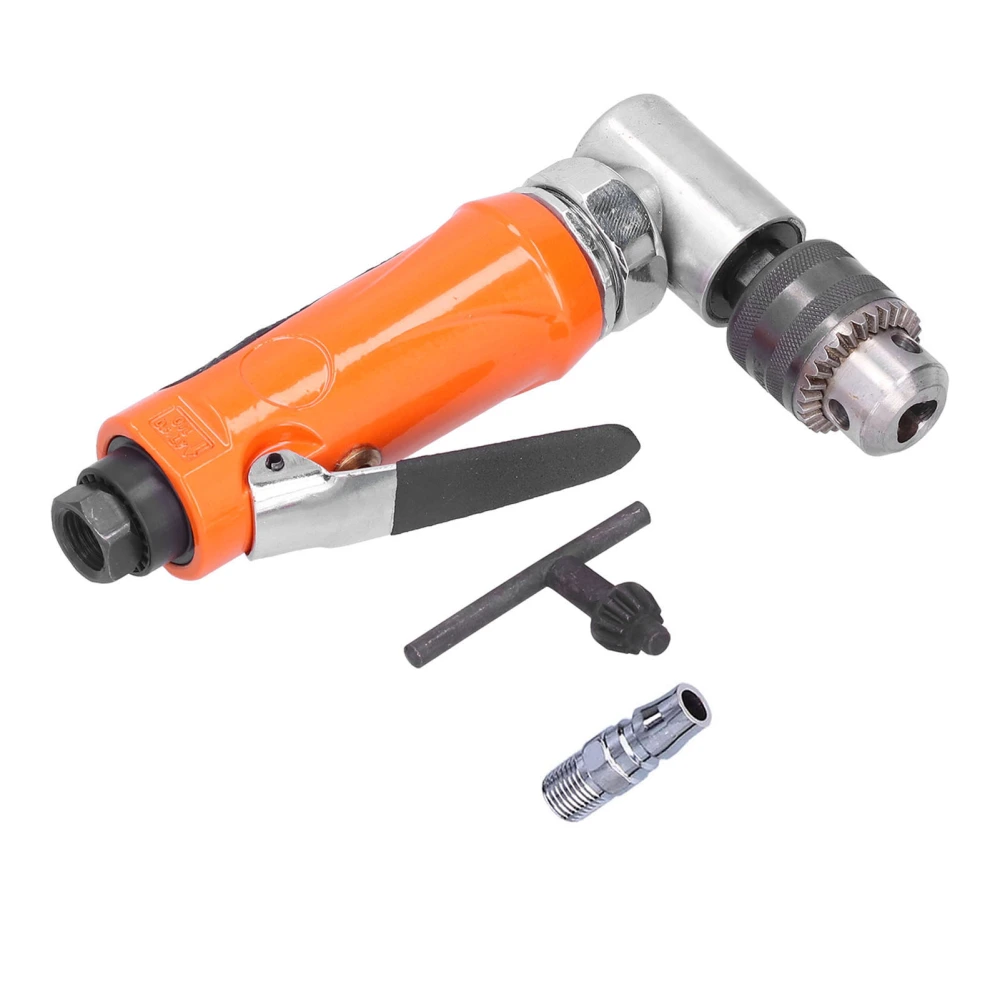 Pneumatic Drill Air Angular Drilling Machine 90° 1/4in 6mm Elbow Head Manual Tool KP‑555LJapanese Style