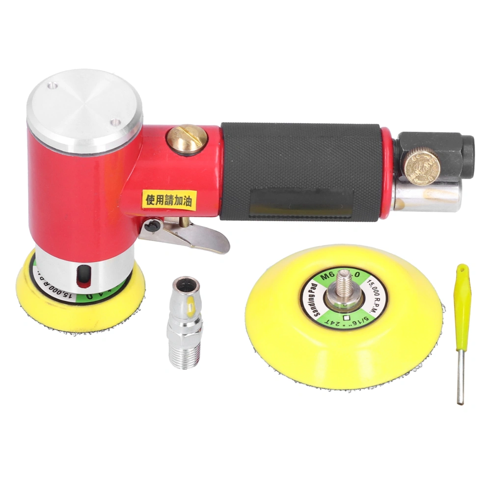 Mini Pneumatic Polisher Disc Type Air Sander Sandpaper Machine 3mm Deflection Diameter 15000rpmJapanese Style