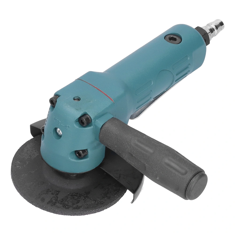 4in Air Angle Grinder Portable Pneumatic Cutting Machine 1/4in Intake Connector 11000rpm KP‑631Green