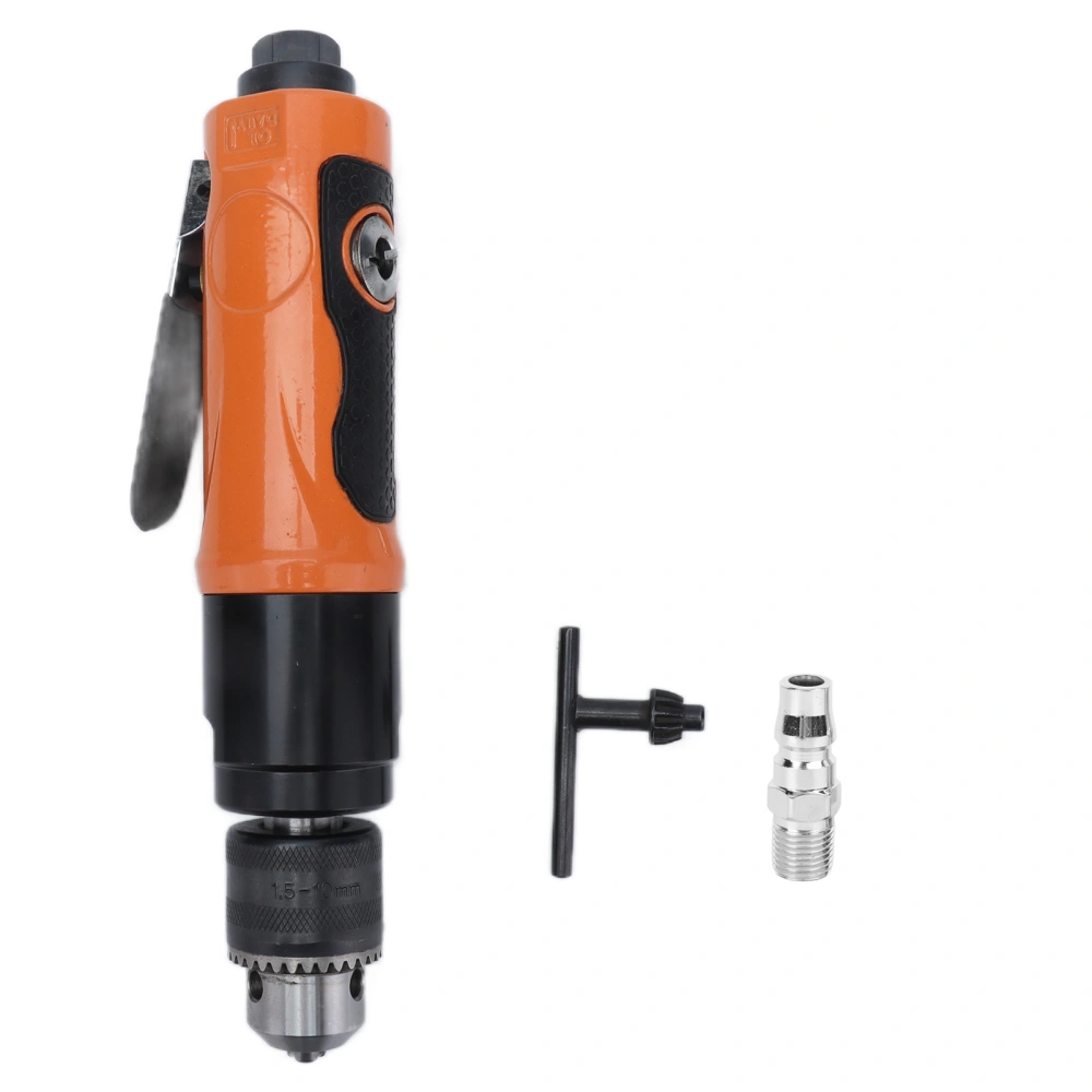 Pneumatic Drill Geared Air Drilling Tapping Machine Adjustable Speed 3/8in Straight KP‑555AJapanese Style