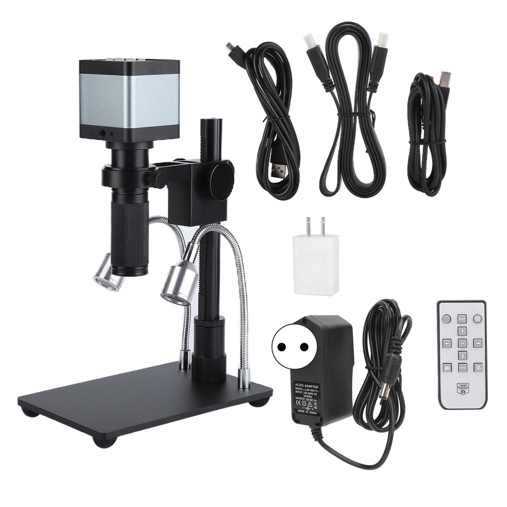 2K 48MP UHD Digital Microscope Camera with 120X C Mount Lens for Phone Maintenance Teaching Demonstration AC100‑240VEU