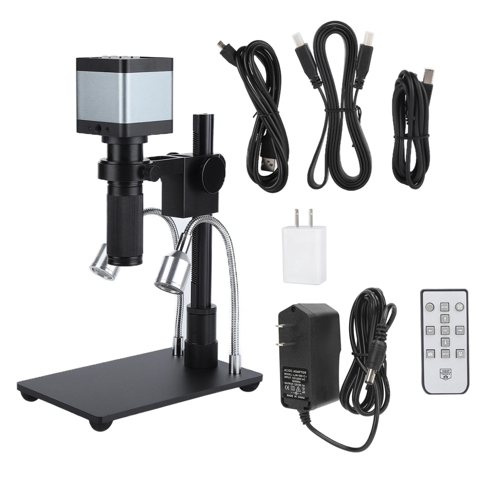 2K 48MP UHD Digital Microscope Camera with 120X C Mount Lens for Phone Maintenance Teaching Demonstration AC100‑240VUS