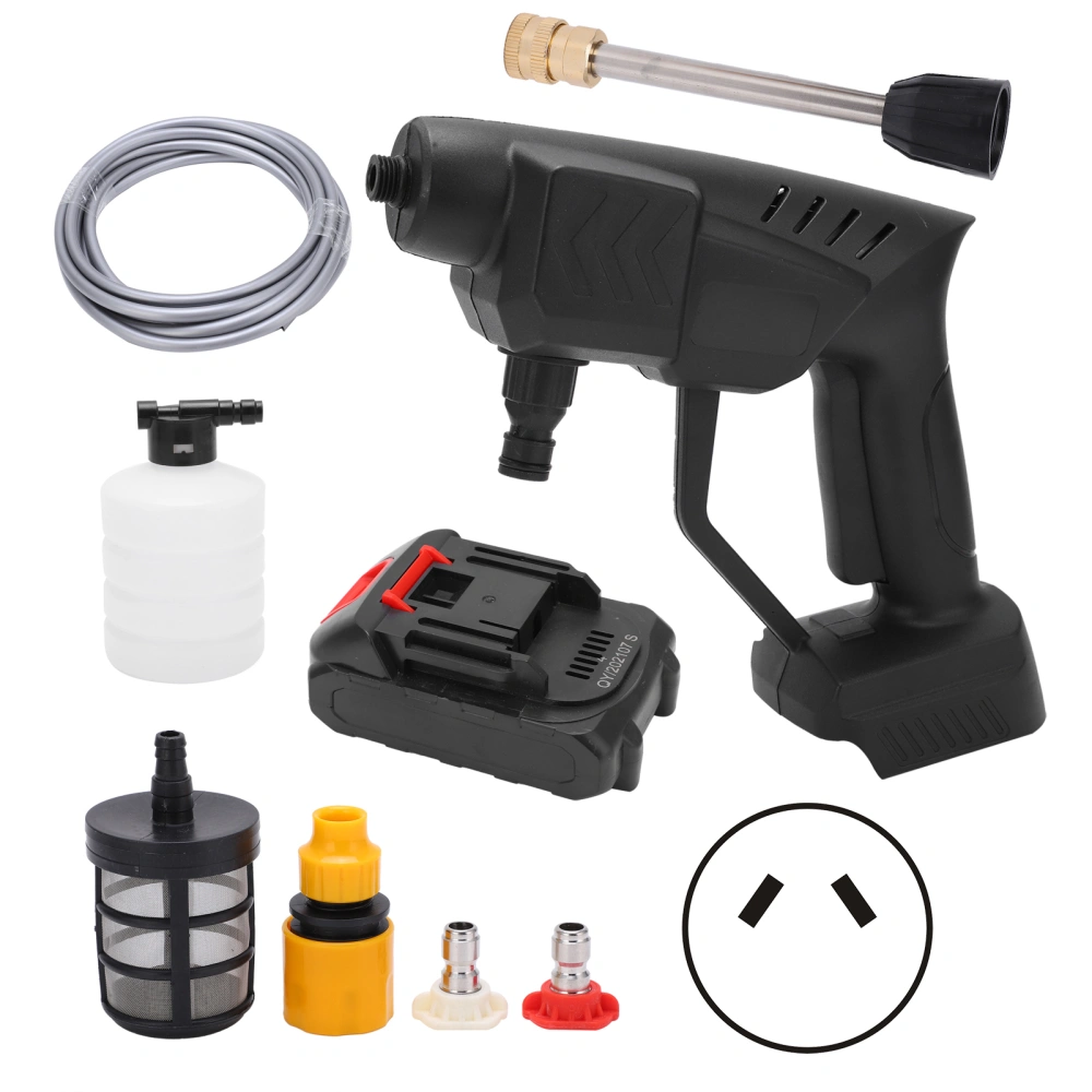 Cordless Washer Lithium Battery High Pressure Water Guns Mini Portable Tools AC 80‑240V5 Batteries AU Plug