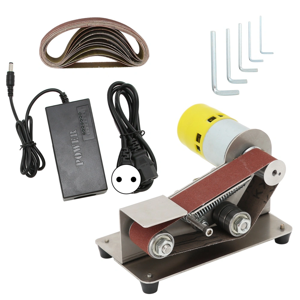 Mini Belt Sander Electric DIY Polishing Sanding Machine Sharpener Grinder AC110‑240VEU Plug 775（100W）