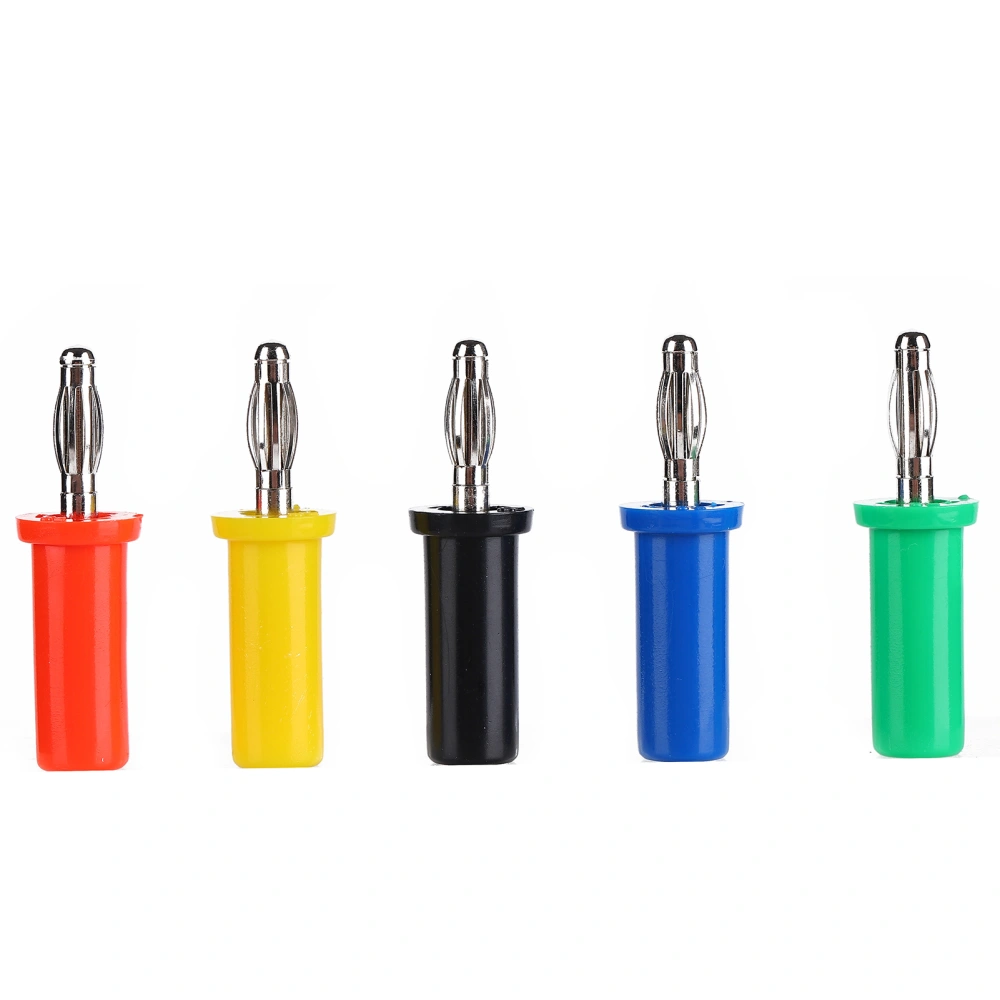 5Pcs set U30 4mm Banana Plug Red Black YellowGreen Blue for Electrical Testing