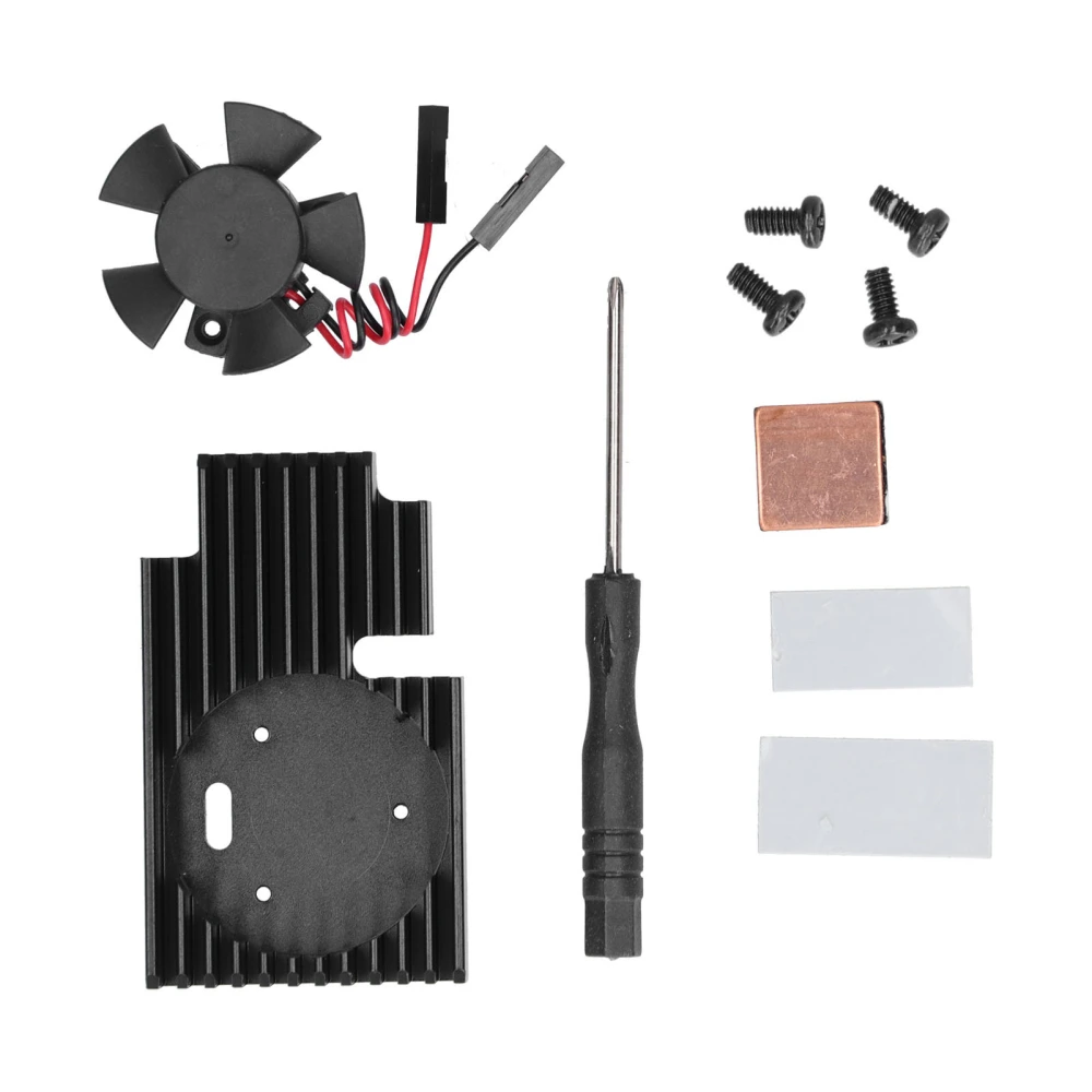 Heat Sink Aluminium Alloy Heatsink Set Thermal Cooler with Cooling Fan for Raspberry Pi 3