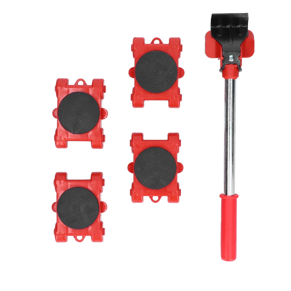 5Pcs Furniture Moving Lifter Adjustable Height Multifunctional Heavy Duty Handling Tool Base