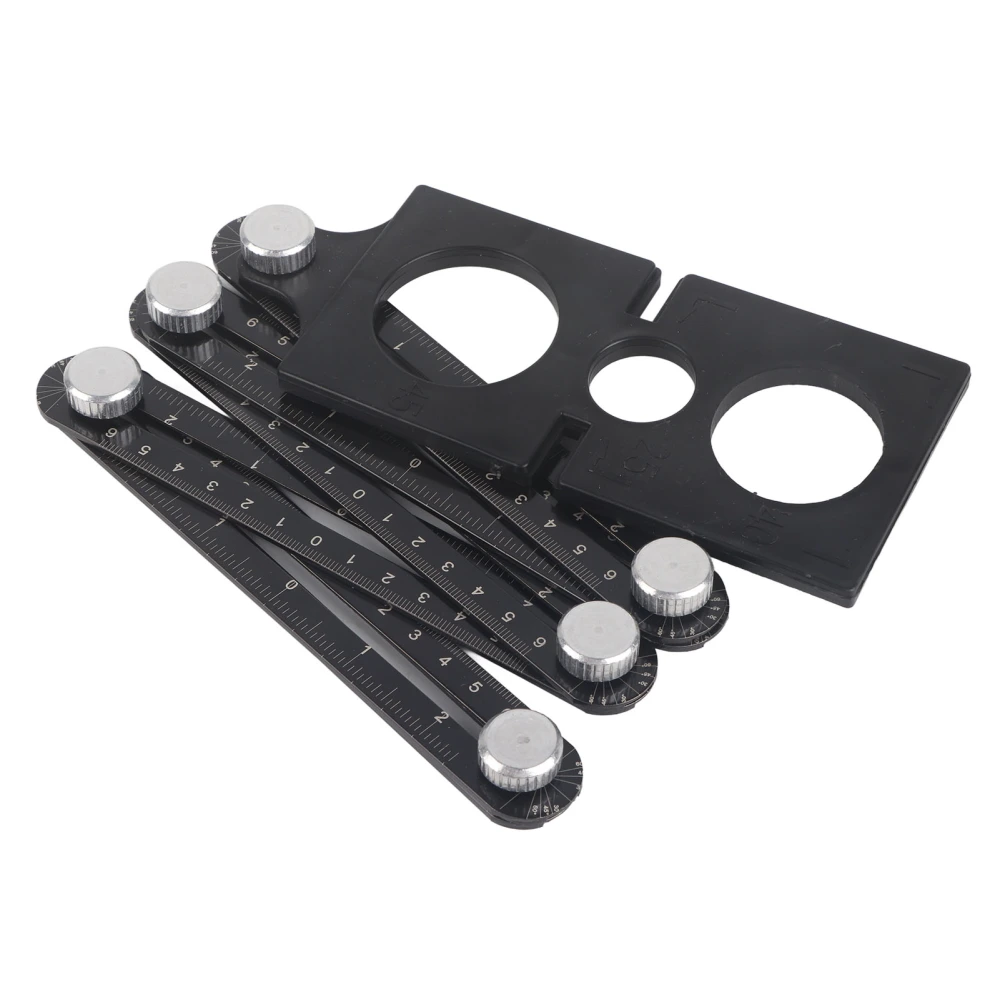 6 Fold Ruler Multifunctional Universal Aluminum Alloy Multi Angle Finder Template Tool 5041