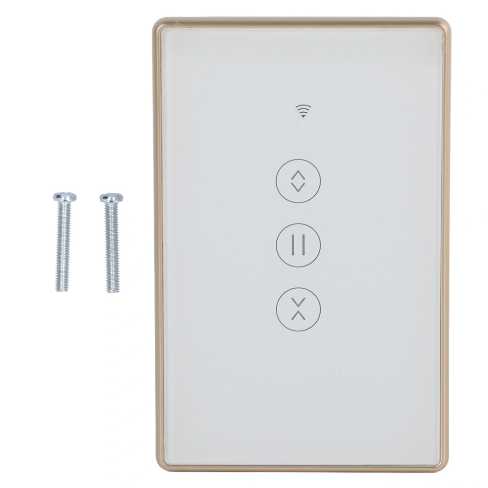 WiFi Smart Switch Curtain Standard Dimmer for Tuya Remote Control Metal Frame 95‑