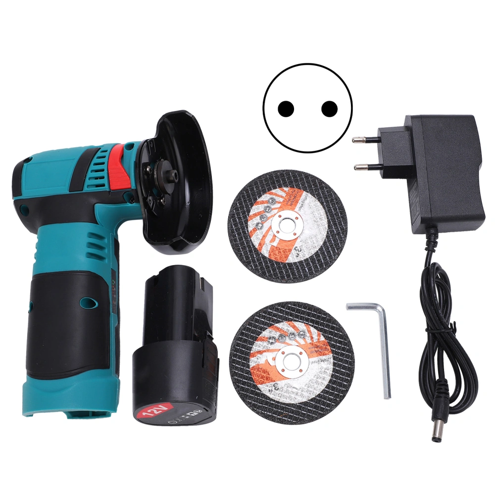 Angle Grinder Brushless Handheld Multi Functional Electric Tool 19500RPM AC 100‑240VEU Plug 1 Battery