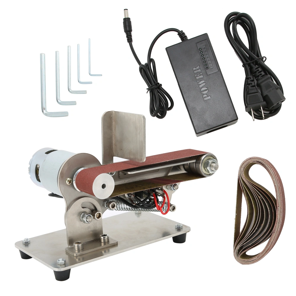 Belt Sander Mini Electric Adjustable Grinding Polishing Machine AC 110‑240V for DIYUS Plug 795 (150W)