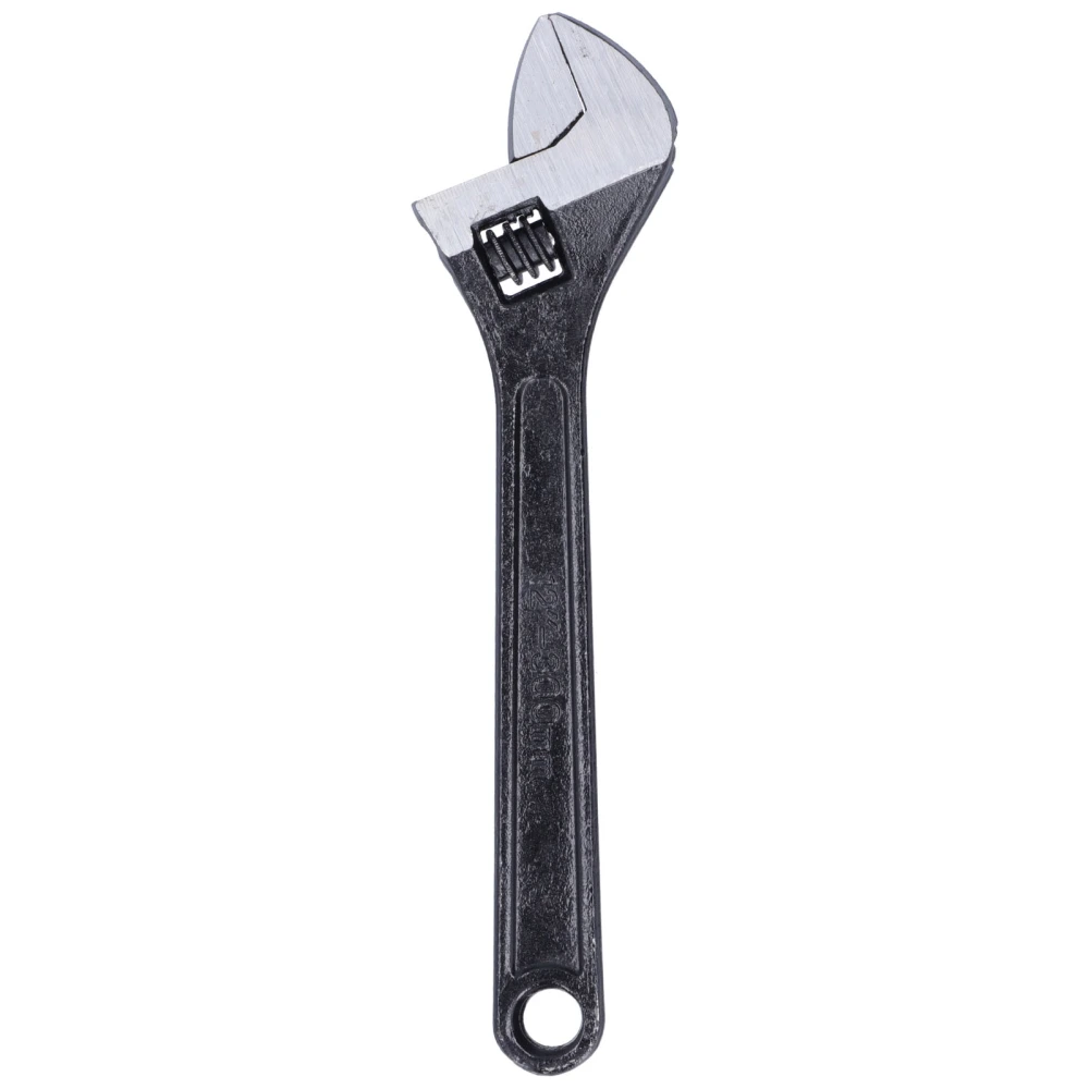 Adjustable Wrench 12in Ergonomic Open End Spanner Hardware Metal Hand Tool with Scale