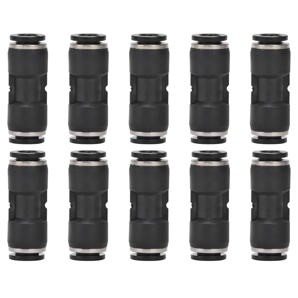 10Pcs Pneumatic Connectors Straight Push Pipe Fittings Air Compressor Accessories10mm