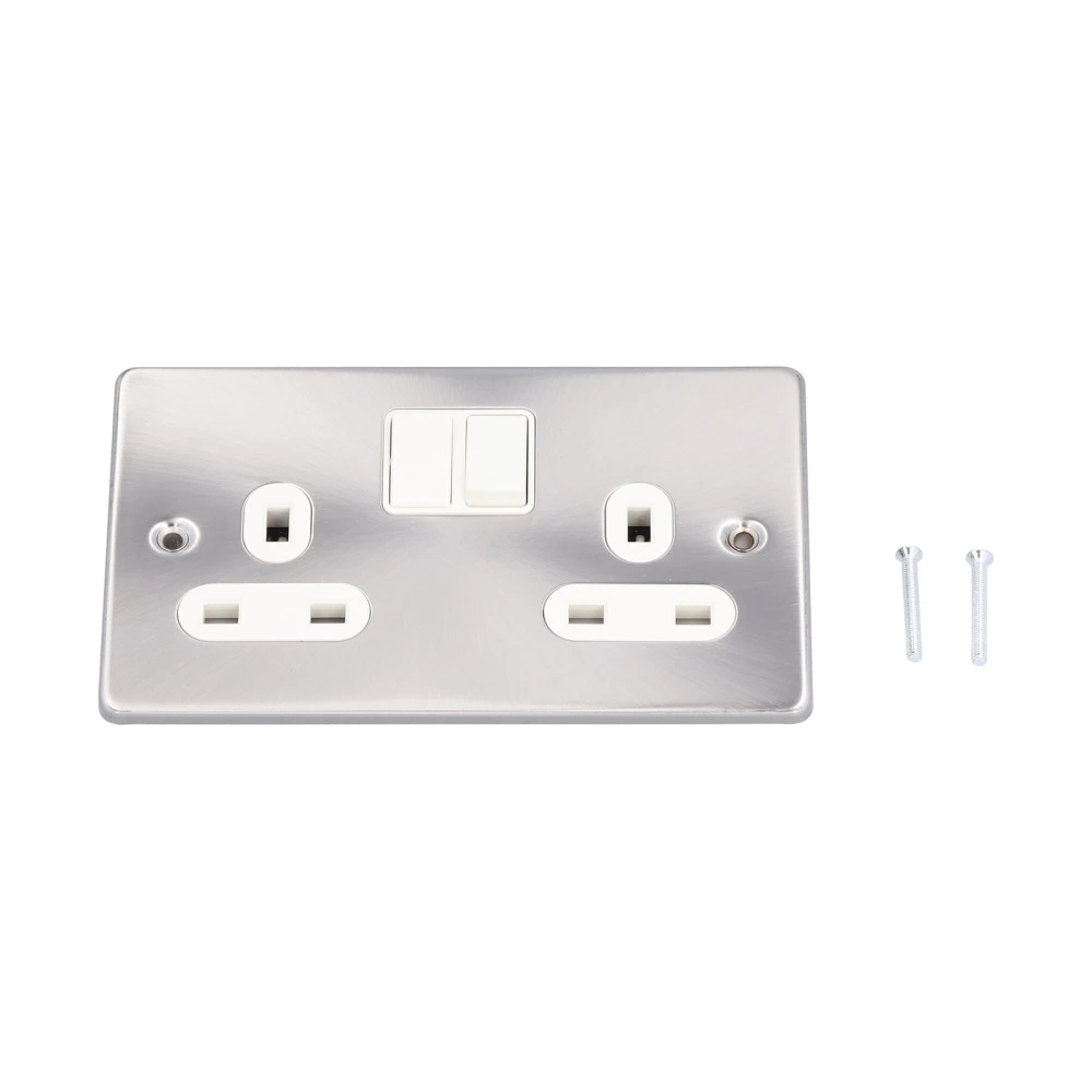 Wall Socket Dual Standard Electrical Outlet with Switch Power Supply Accessories 13A