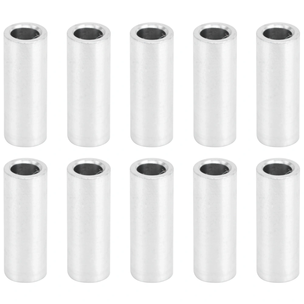 10Pcs Round Spacer Aluminum Alloy Unthreaded Standoff Support Fittings 6mm Outer DiameterLong 16.5mm