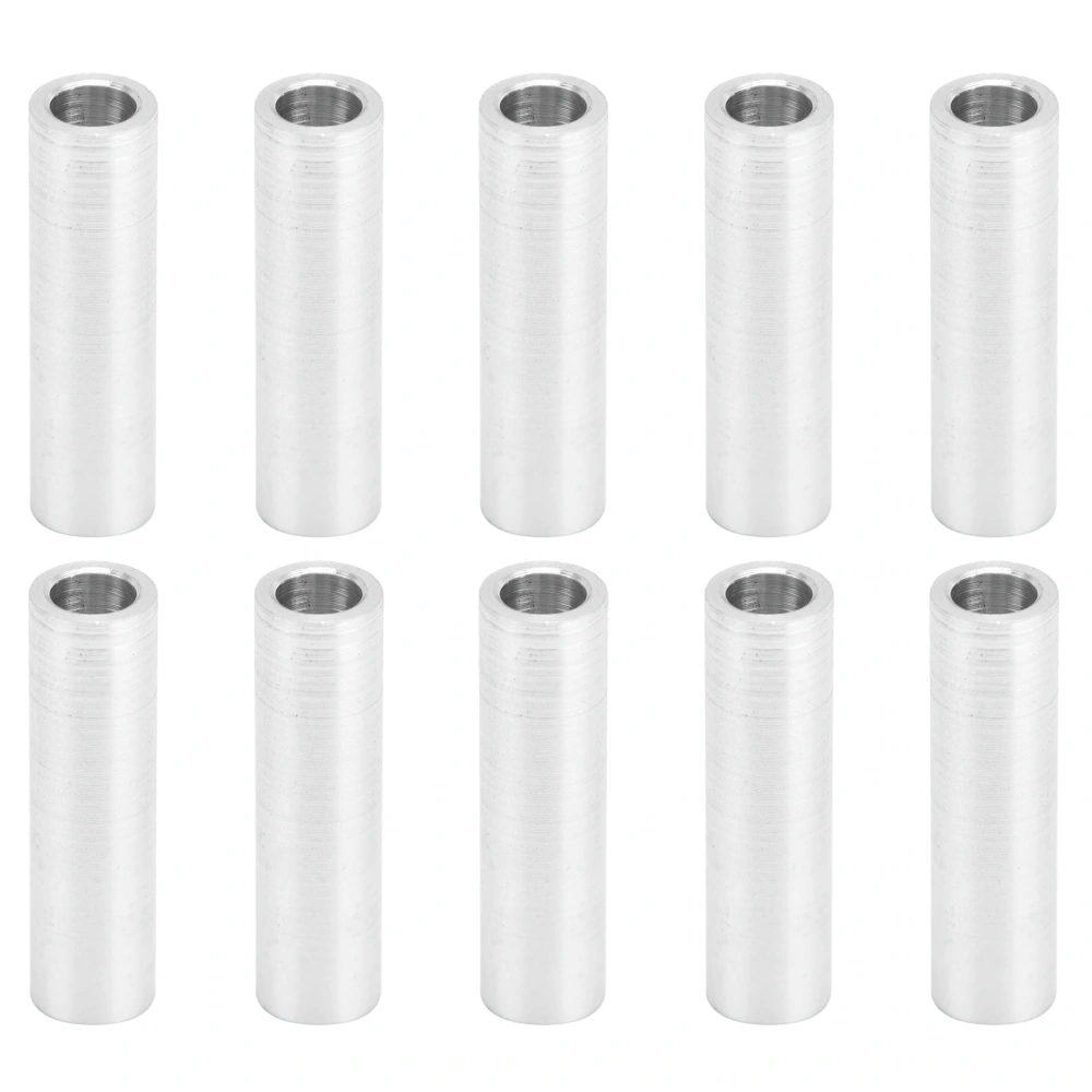 10Pcs Round Spacer Aluminum Alloy Unthreaded Standoff Support Fittings 6mm Outer DiameterLong 24mm