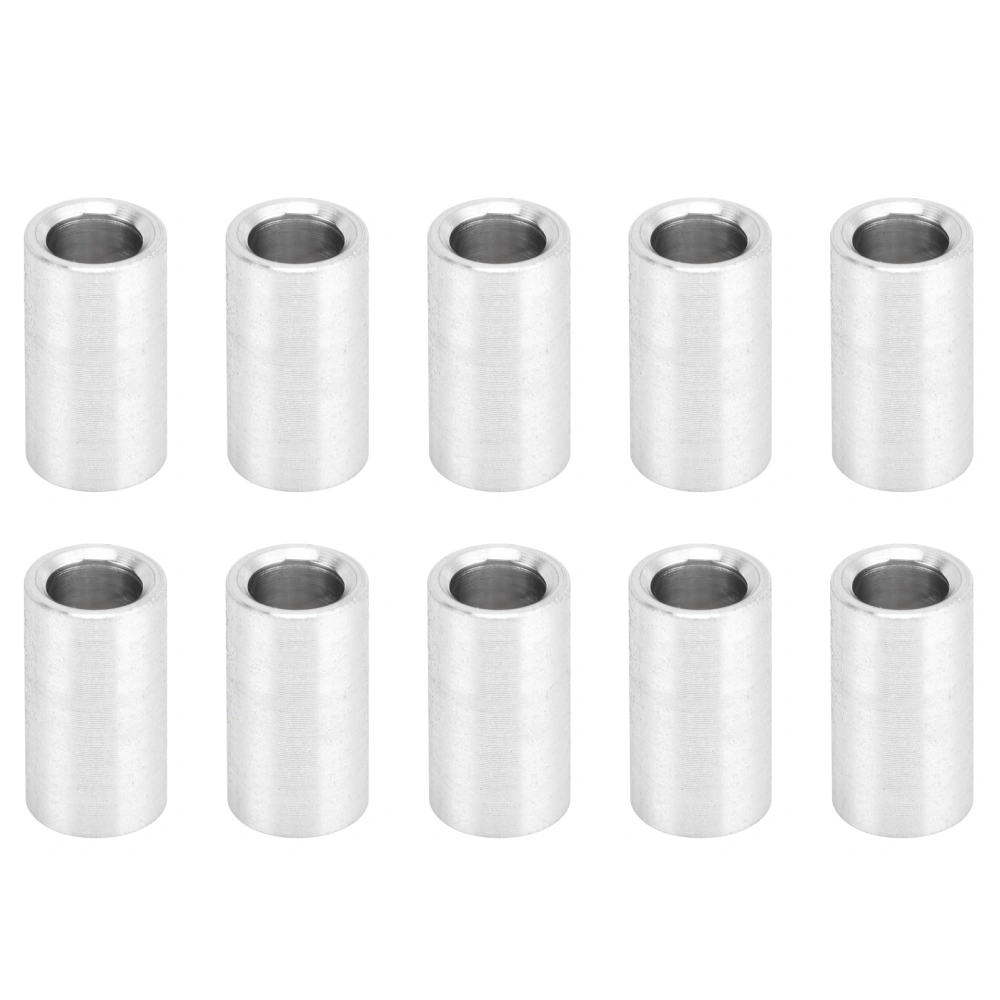 10Pcs Aluminum Alloy Spacer Round Unthreaded Standoff Support Accessories Outer Diameter 6mmLong 9mm