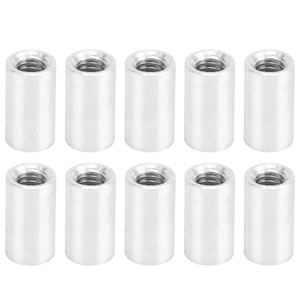 10Pcs Round Standoff Aluminum Alloy Female Thread Pillar Connecting Column Spacer M4x0.7mmLong 10mm