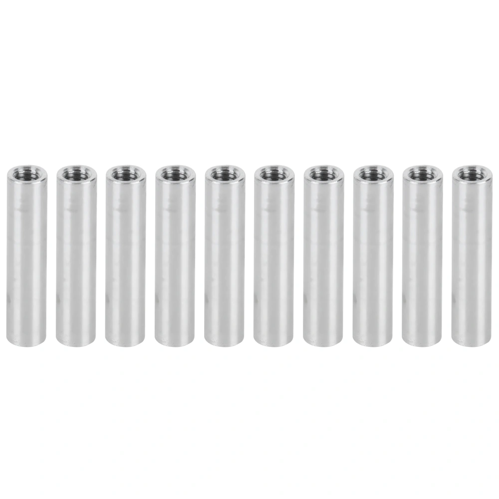 10Pcs Aluminum Alloy Column Round Female Thread Standoff Spacer Support Fasteners M4x0.7mmLong 26mm