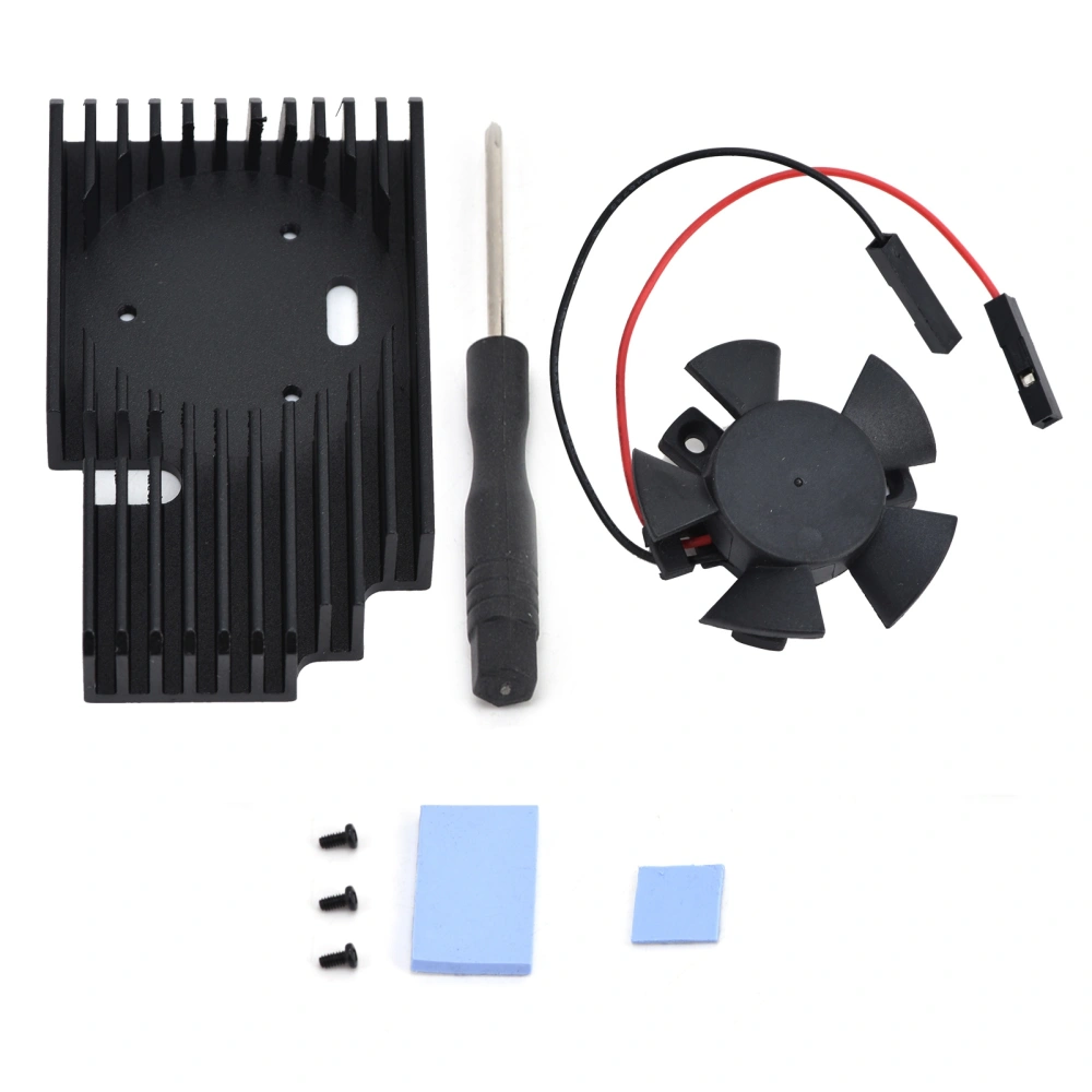 Heat Sinks for Raspberry Pi 4 Aluminum Alloy Anticorrosive Paint Smooth with Fan