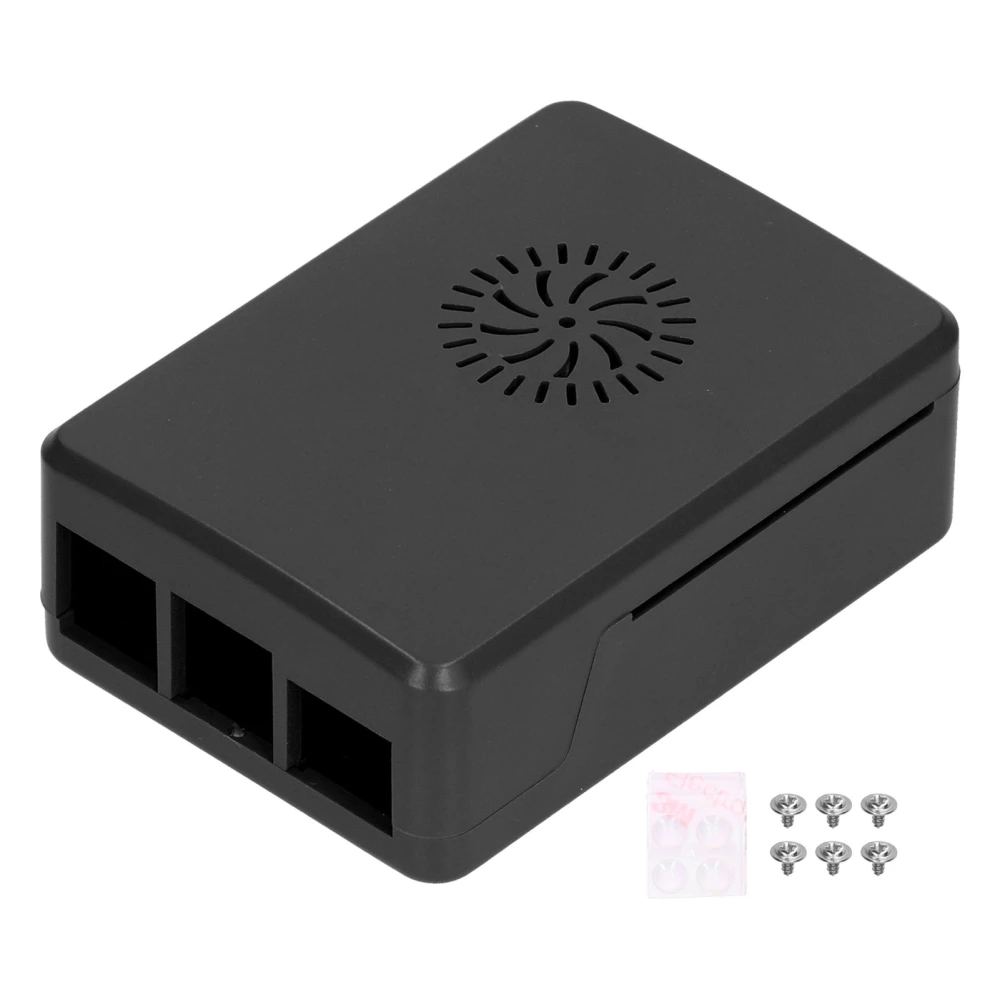 Case for Raspberry Pi 4B ABS Shell Heatsink Simple Removable Top Cover Protective EnclosureBlack