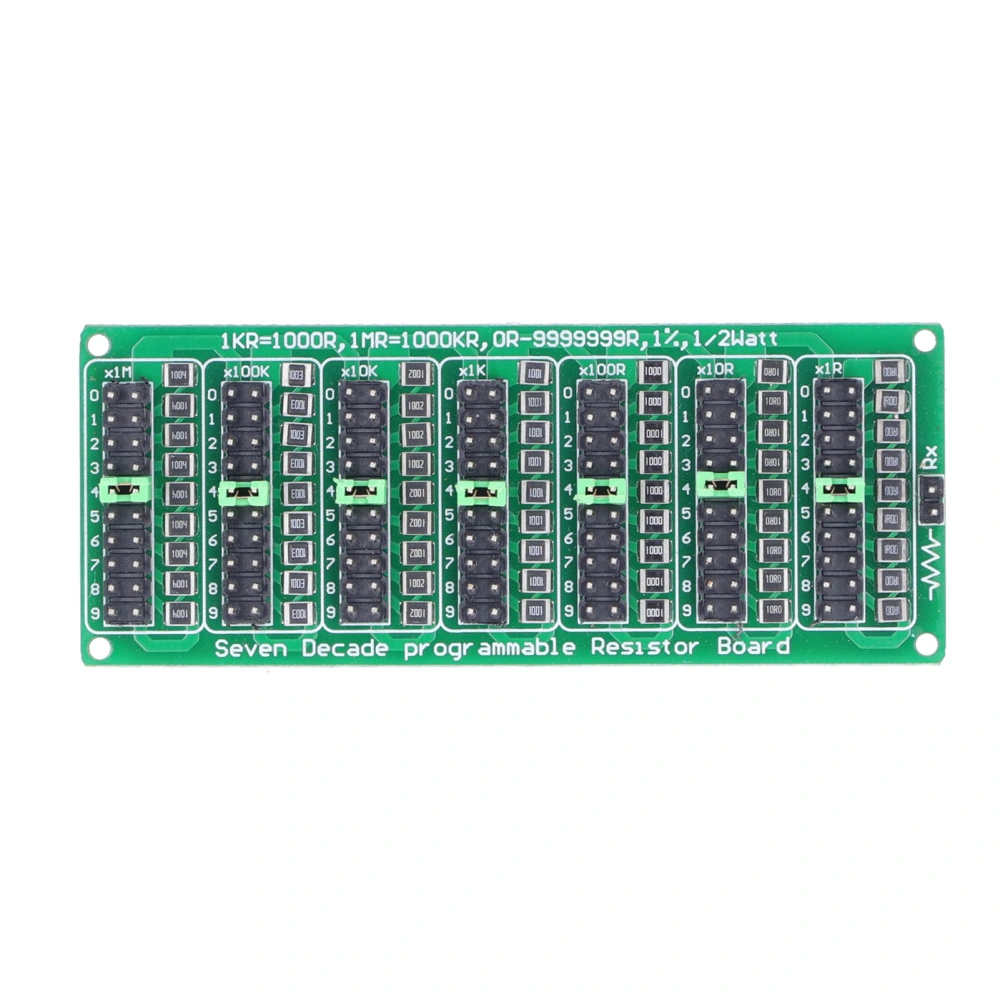 Programmable Resistor Board 1R to 9999999R 8 Section 0.1R Low Cost Accuracy Electronic Component