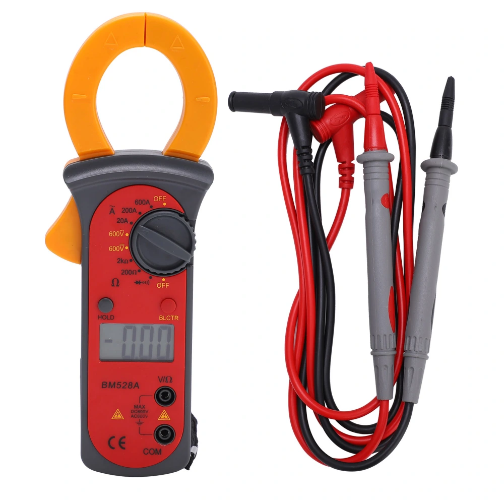 BM528A 600A 600V Clamp Meter Digital Voltage Current Tester Clamp Ammeter LCD Multimeter