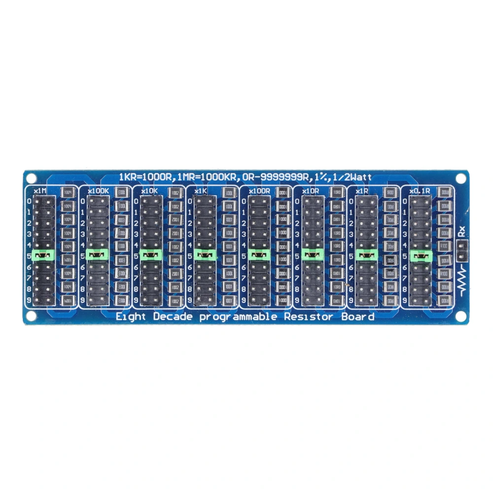 Programmable Resistor Board Screw Terminal Block 0.1R to 9999999R 8 Section 0.1R Accuracy Electronic Component