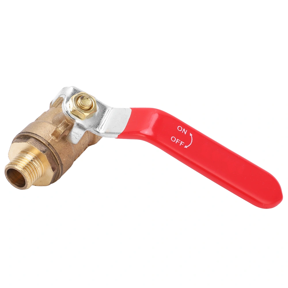 Air Compressor Ball Valve Cast Copper 1/2in Female Thread 1/4in Male Pipe Fitting Accessory