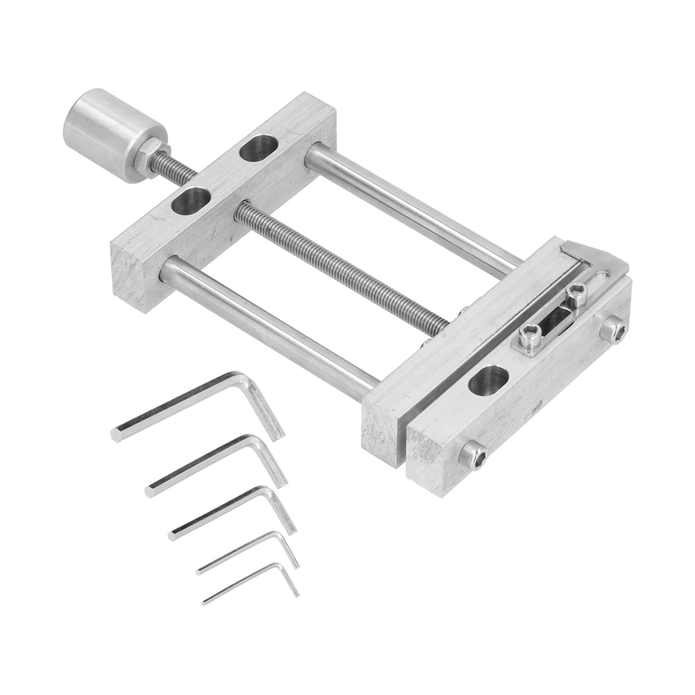 Flat Vise Mini Clamp Metal Table Drill Press Vice Tool with Hex Wrench for Woodworking