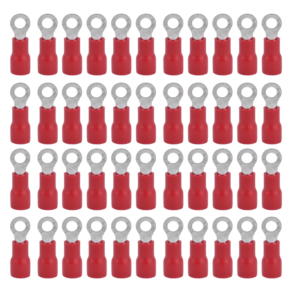 1000Pcs Insulated Ring Terminals Good Insulation Conductivity High Voltage Resistance Electrical Crimp Terminal