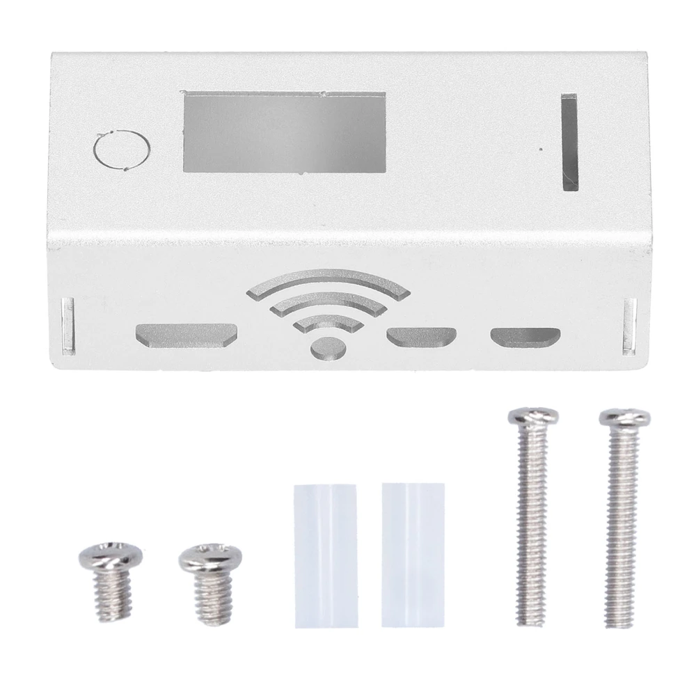 Protective Shell Aluminium Alloy Enclosure Case Housing Cover for Raspberry Pi W Silver