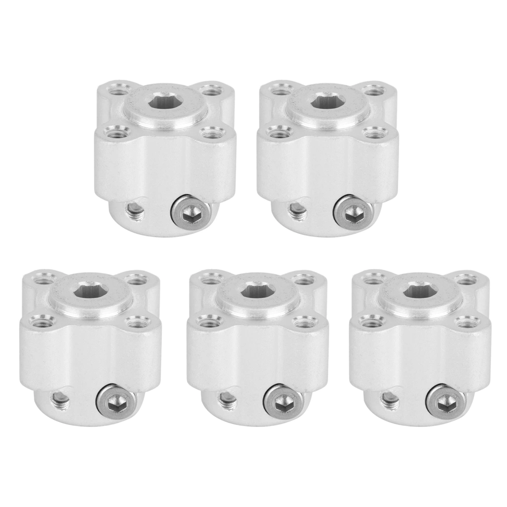 5Pcs Hex Clamping Hub High Hardness Wear Resistant Durable Easily Install High Speed Shafts Clamping Hub