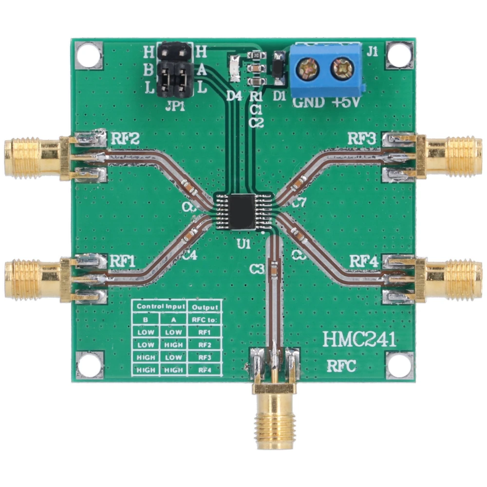 RF Switch Module 1 Pole DC‑3.5 GHz 4 Throw Wireless Band Switching Board Accessory HMC241