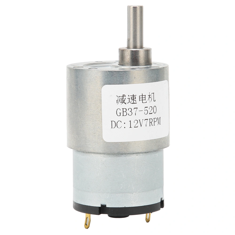 DC12V Gear Motor Micro Speed Reduction Transmission Machinery Accessories 7RPM GB37‑520