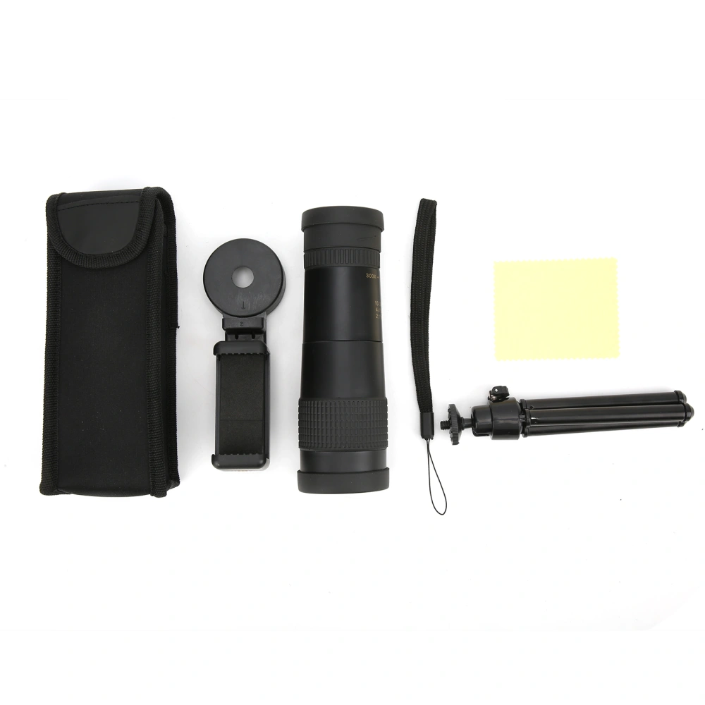 10‑300x40mm Telescope High Power High Definition Monocular Telescope with Smartphone Adapter Tripod