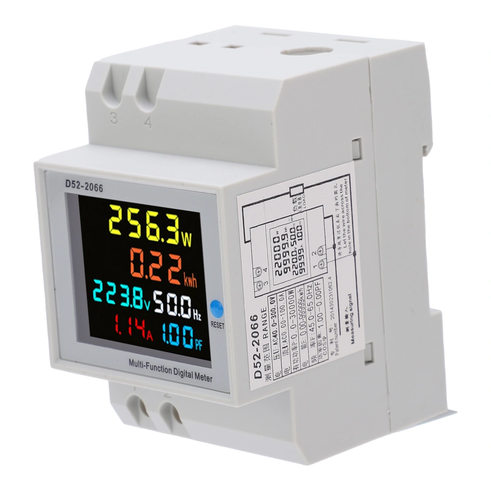 D522066 Household WattHour Meter Rail Type Smart Single Phase Energy Meter AC40.0300.0V