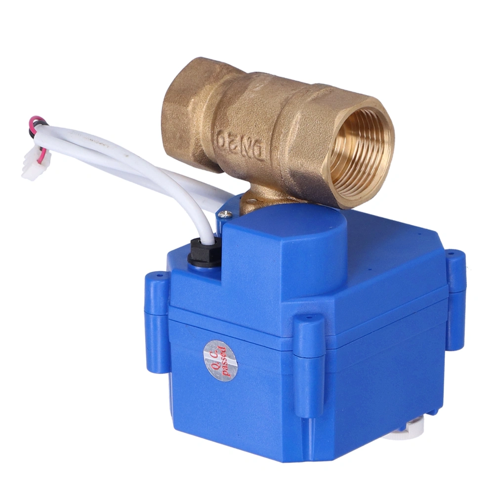 Motorized Ball Valve Brass Micro Electrical Straight Through 3/4in CWX25SCR04AC220VDN20