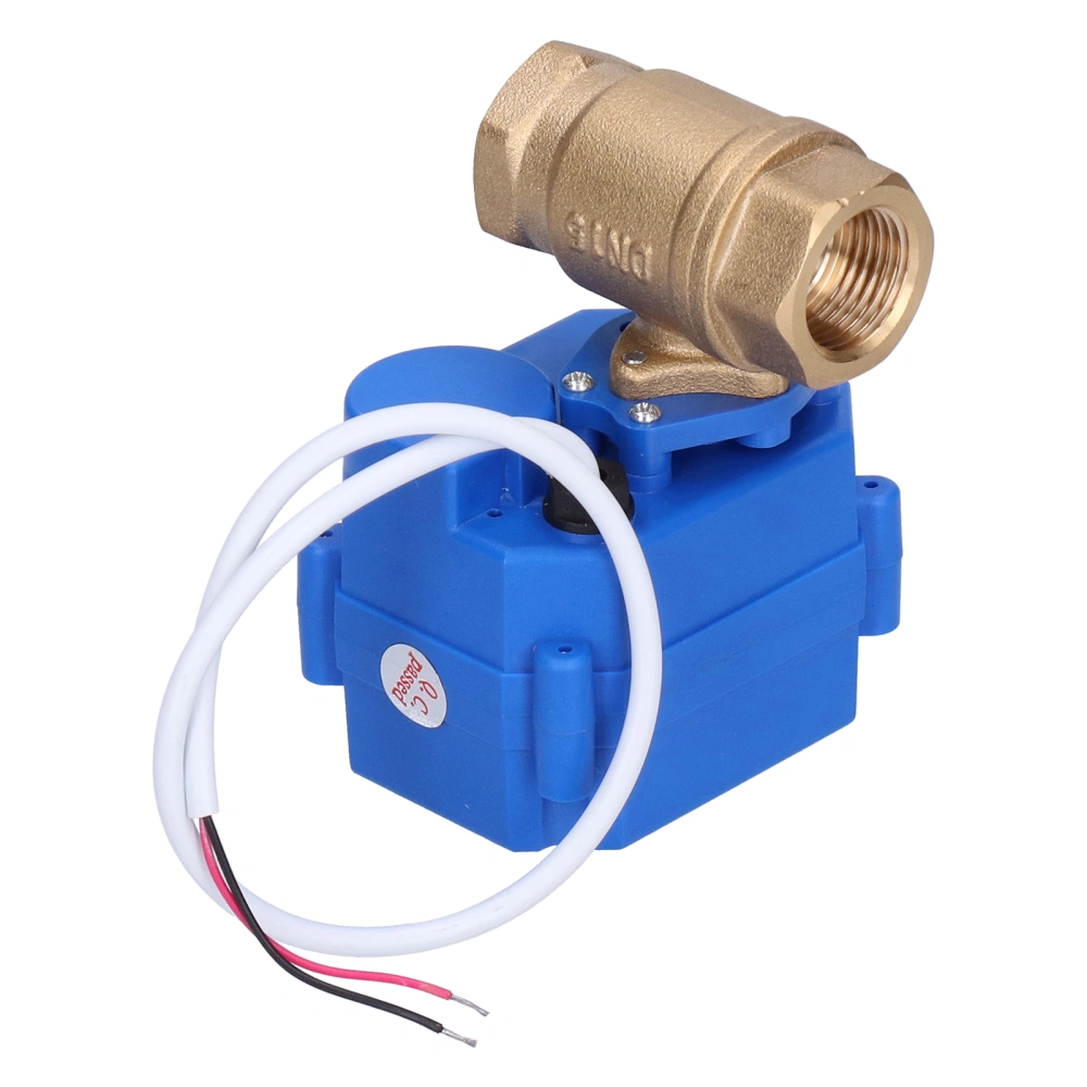 Motorized Ball Valve Brass Micro Electrical Straight Through 1/2in CWX-15N-CR04-DC9~24V-DN15